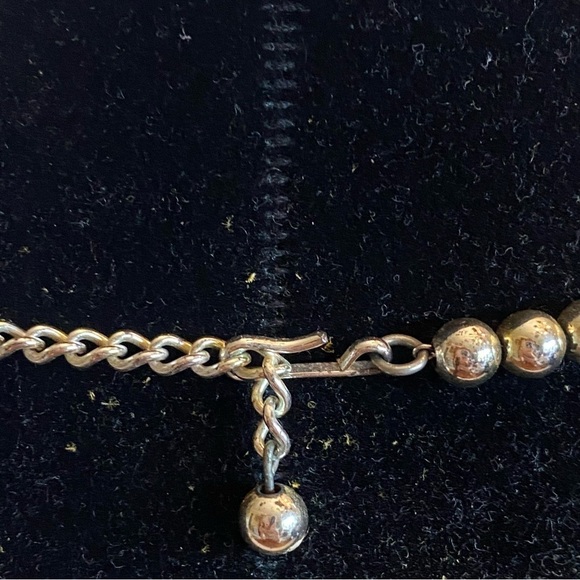 Napier Vintage Gold and SilverTone Beaded Choker Necklace - Picture 13 of 13